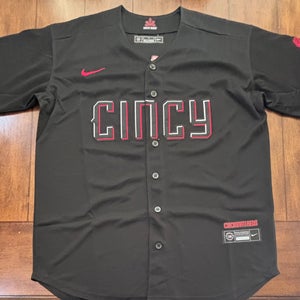 Cincinnati Reds Elly De La Cruz #44 Black Jersey All Stitched Adult Medium NWT