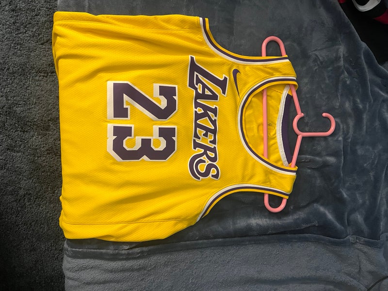 LeBron James Laker Yellow Nike Jersey (New)