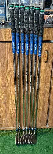 Men's 2020 Callaway Mavrik Right Handed Iron Set Stiff Flex (7 Clubs) #5 - #9, PW, GW Steel Shaft (U