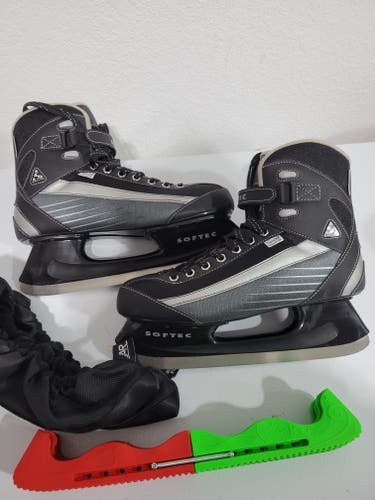 Black/Gray Jackson Ultima Softec Hockey Skates Regular Width 10 (Used)