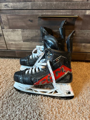 Red 2023 CCM JetSpeed FT6 Pro Hockey Skates Regular Width Pro Stock 7.5 (Used)