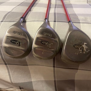 Maxfli VHL Right Handed Fairway Wood Stiff Flex 3 Wood, 5 Wood, and 1 Wood set (Used)