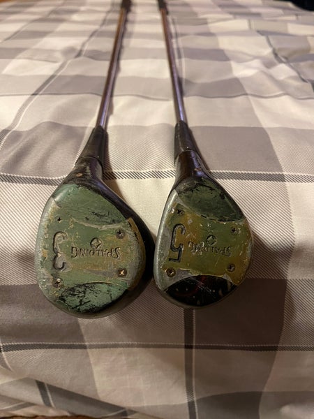 Men's Spalding Golf Wooden Fairway Wood Set 3 Wood, and 5 Wood (Used)