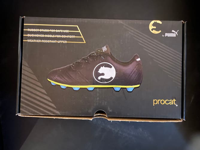 Black Puma Procat Speed Force Soccer Cleats Kids 13K (Little Kids) (Used)