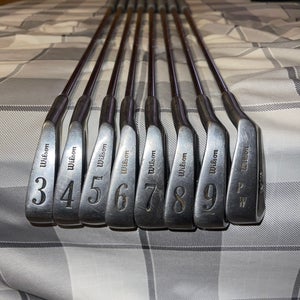 Men's Wilson Pro Staff K-28 Right Handed Iron Set Regular Flex Steel Shaft (Used)