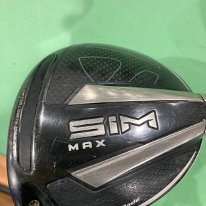 Used Men's TaylorMade SIM Max Left Handed Driver | X Stiff Flex | HZRDUS Smoke Graphite Shaft