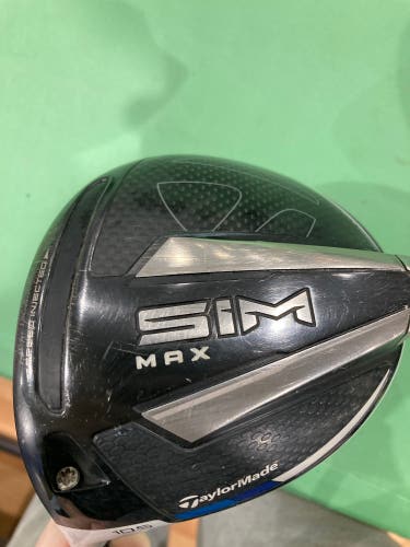 Used Men's TaylorMade SIM Max Left Handed Driver | X Stiff Flex | HZRDUS Smoke Graphite Shaft