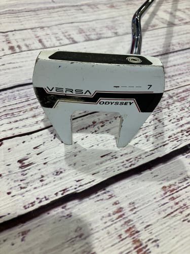Men's Odyssey Versa #7 White Black White Mallet Putter Right Handed 34" (Used)