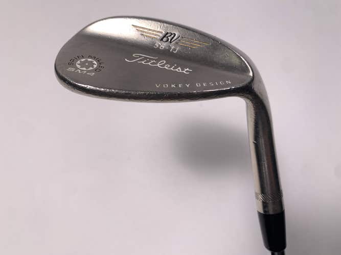 Titleist Vokey Spin Milled SM4 Chrome Sand Wedge SW 56* 11 Bounce Wedge RH