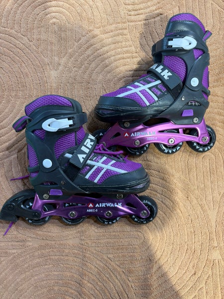 Purple Youth Airwalk Inline Skates | Adjustable Size 1-4 (Used)