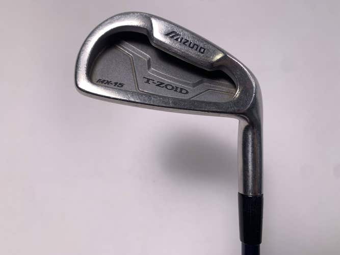 Mizuno MX 15 Single 6 Iron Exsar Blue Regular Graphite Mens RH Midsize Grip