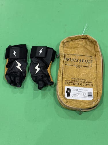 Used Youth Small Bruce Bolt Premium Pro Long Cuff Batting Gloves