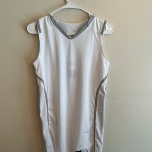 Adidas Women’s Team Performance Tank Top/Jersey White/Grey Sz Small NWT