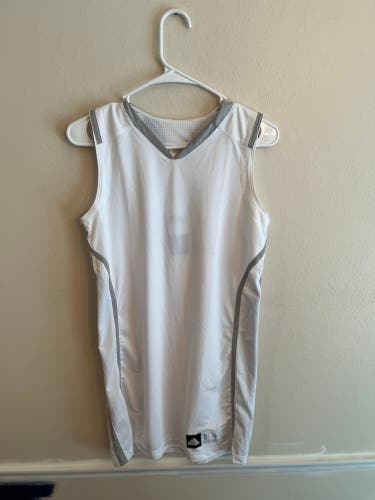 Adidas Women’s Team Performance Tank Top/Jersey White/Grey Sz Small NWT
