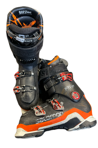 Used Salomon QST MAX 130 Mens DH Ski Boot Black 280 MP - M10 - W11 11769-S000029405