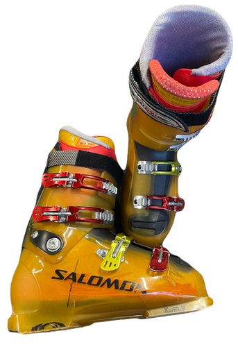 Used Salomon XWAVE Mens DH Ski Boot Orange 305 MP - M12.5 11769-C000029463