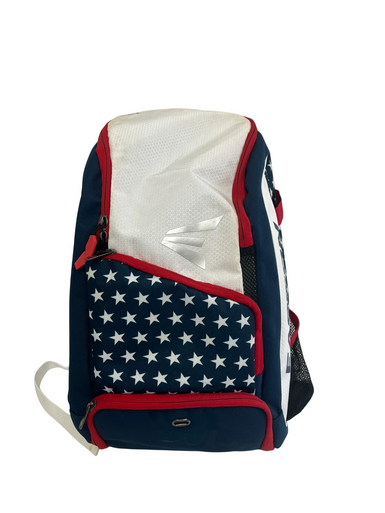 Used Easton BACKPACK RED/WHT/NVY BB/SB Player Backpack White/Red/Navy 11692-S000145955