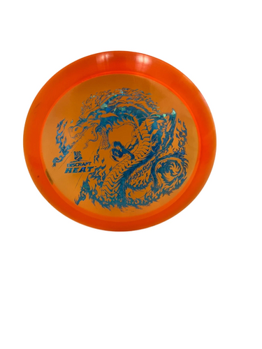 Used Discraft BIG Z HEAT Disc Golf Driver Orange 166g 11692-S000145730
