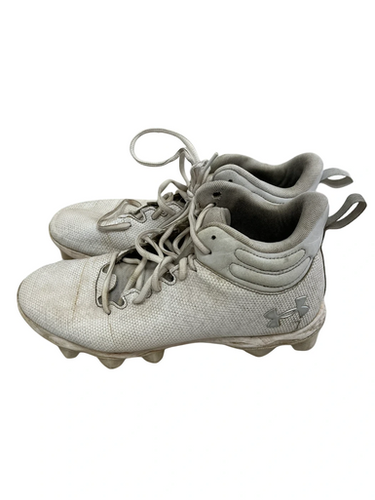 Used Under Armour SPOTLIGHT FRANCHISE Adult FB Cleats White And Black Senior 8 11692-S000147081