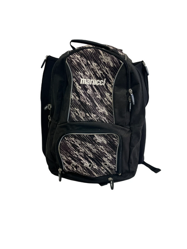 Used Marucci BLACK/WHITE BACKPACK BB/SB Player Backpack Black 11692-S000147121