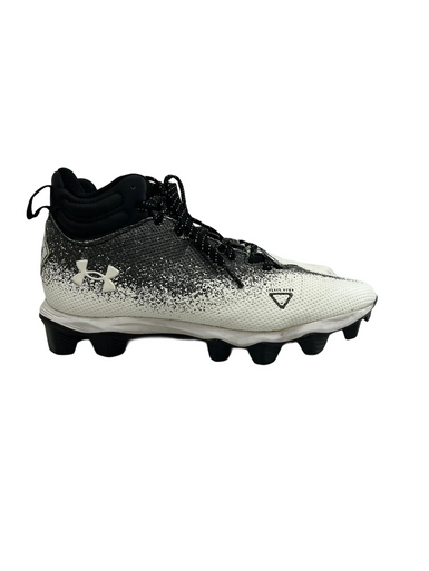 Used Under Armour SPOTLIGHT FRAN Jr FB Cleats White And Black Junior 05 11692-S000147146