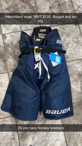 Men's Intermediate Large Bauer Supreme 3S Pro Hockey Pants (New)