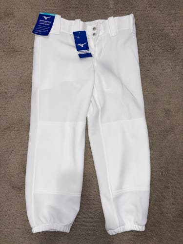 White Women's Youth XL Mizuno Game Pants (New)