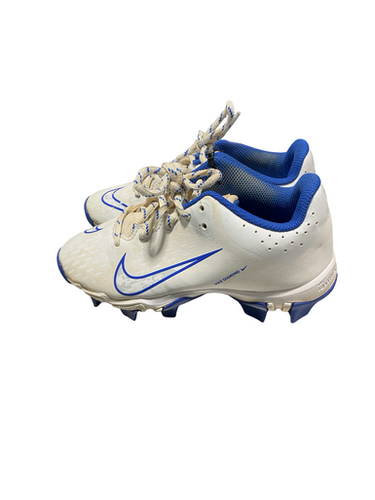 Used Nike BLU/WHT BB/SB Cleats White Youth 13.0 11834-S000047530