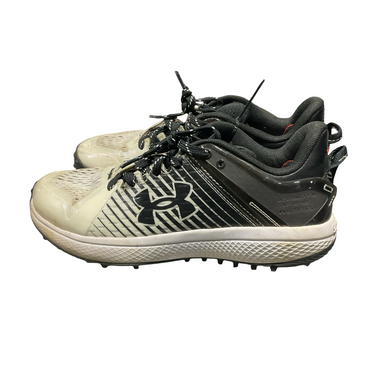 Used Under Armour BLK/WHT TURF SHOES BB/SB Cleats Black And White Junior 05.5 11834-S000047465