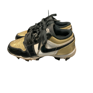 Used Nike GOLD JORDAN CLEATS BB/SB Cleats Vegas Gold Junior 04.5 11834-S000047455