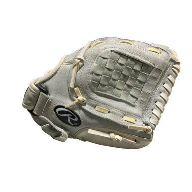 Used Rawlings HIGHLIGHT BB/SB Glove RH Throw White 10 1/2" 11834-S000047446