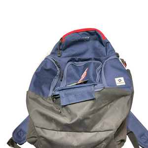 Used Demarini NAVY/RED BACKPACK BB/SB Player Backpack White/Red/Navy 11834-S000047625