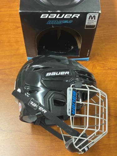 Black Medium Bauer IMS 5.0 Helmet (New)