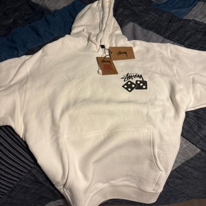 White Stussy Adult Unisex Large Sweatshirt (New)