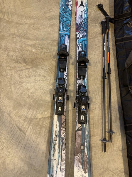 2024 Atomic Bent 85 160 cm All Mountain Skis With Bindings + poles + bag (Used)
