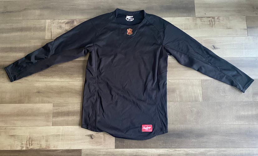 Rawlings Men’s Small Black Baseball Warmup Shirt