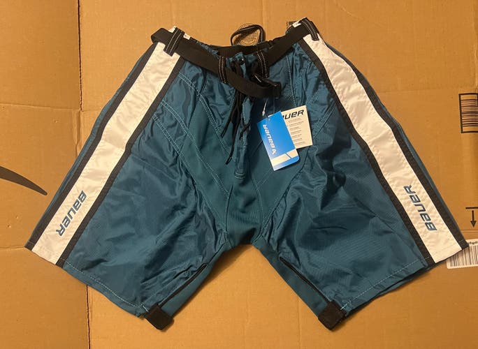 San Jose Sharks Pro Stock Bauer Hockey Pants Shell M 32”-36”