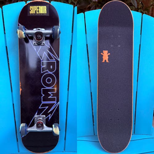Krown Skateboards Metal Series Complete Skateboard 7.62” World Industries Trucks