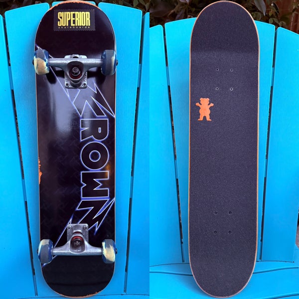Krown Skateboards Metal Series Complete Skateboard 7.62” World Industries Trucks
