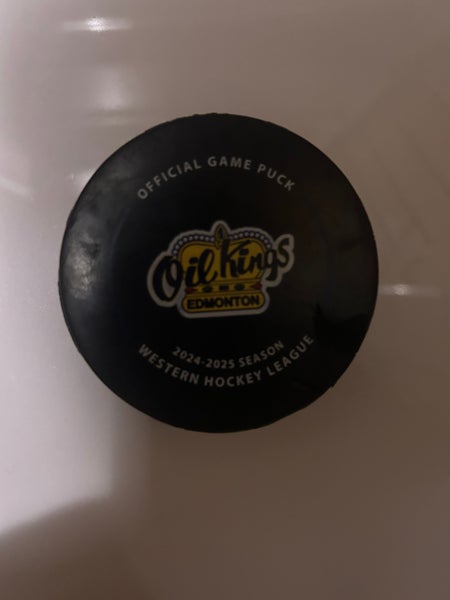 Edmonton Oilkings game used puck