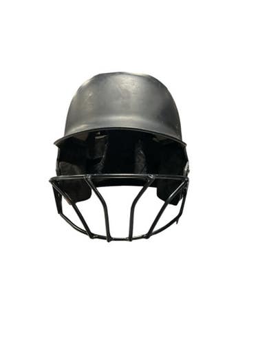 Used Evoshield BLK HELMET W/ MASK Batting Helmet w/Mask Black One Size 11834-S000045598