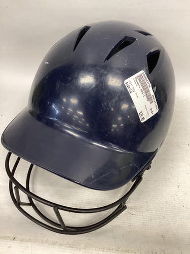 Used Champro HXS-1 Batting Helmet w/Mask Navy Blue LG 11851-S000043776