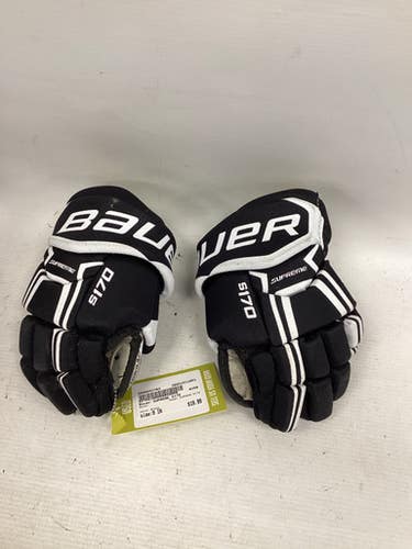 Used Bauer SUPREME S170 Youth Gloves Black 9" 11851-S000043763