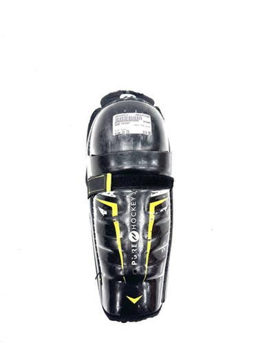 Used PURE HOCKEY Junior Shin Guards Black 10" 11860-S000305211