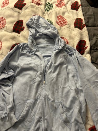 Light Blue Hollister Women's XL Sweatshirt (Used)