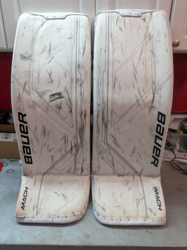 Medium Bauer Supreme Mach Goalie Leg Pads (Used)