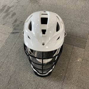 Used Cascade S ADULT HELMET Lacrosse Helmet White One Size 11614-S000232057