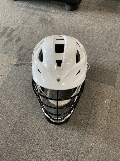 Used Cascade S ADULT HELMET Lacrosse Helmet White One Size 11614-S000232057