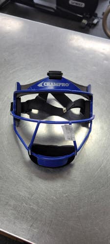 Used Champro FIELD MASK BB/SB Fielders Mask Navy Blue One Size 11497-S000155983
