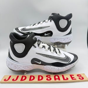 Nike Alpha Huarache Elite 4 Mid Baseball Cleats FD2744-107 White Black Men Sz 8.5

New Without Box